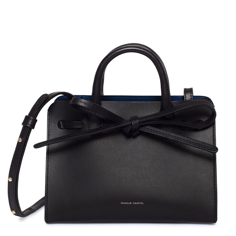 Mansur Gavriel Black Mini Mini Sun Bag